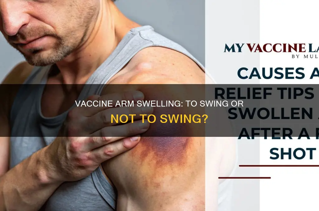 are you supposed to swing your arm after the vaccine