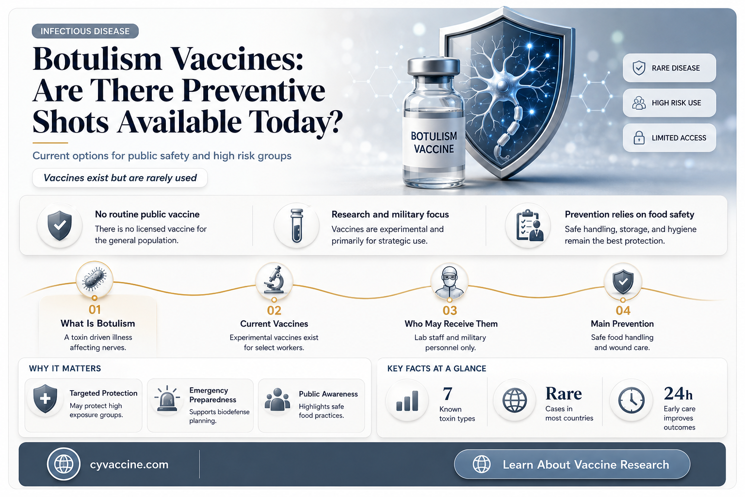are there any vaccines for botulism
