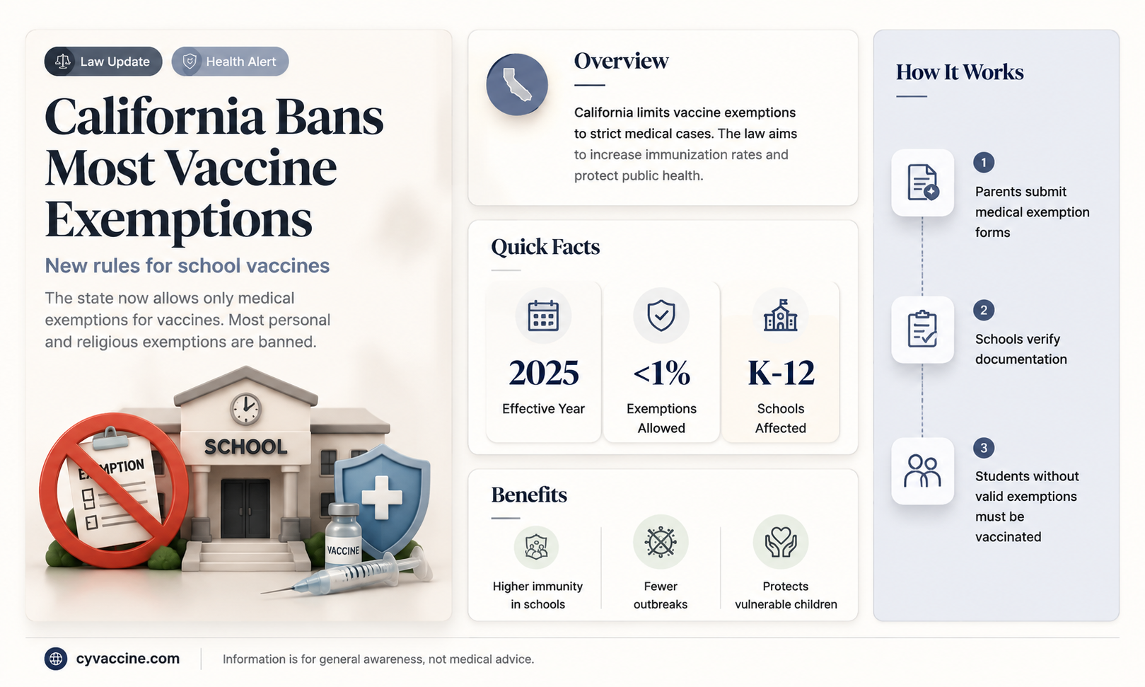 are medical exemptions from vaccines banned in california