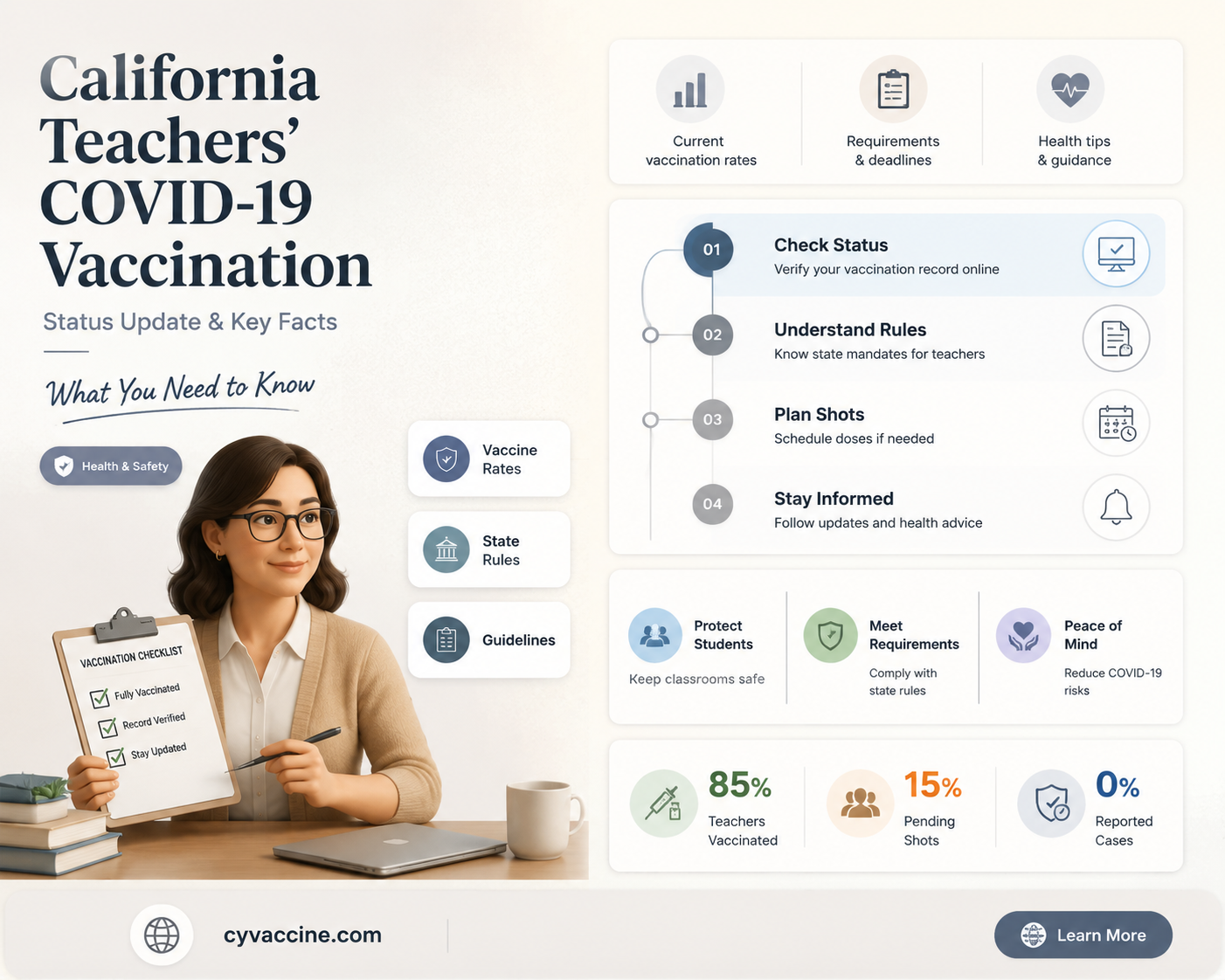 are teachers being vaccinated in california