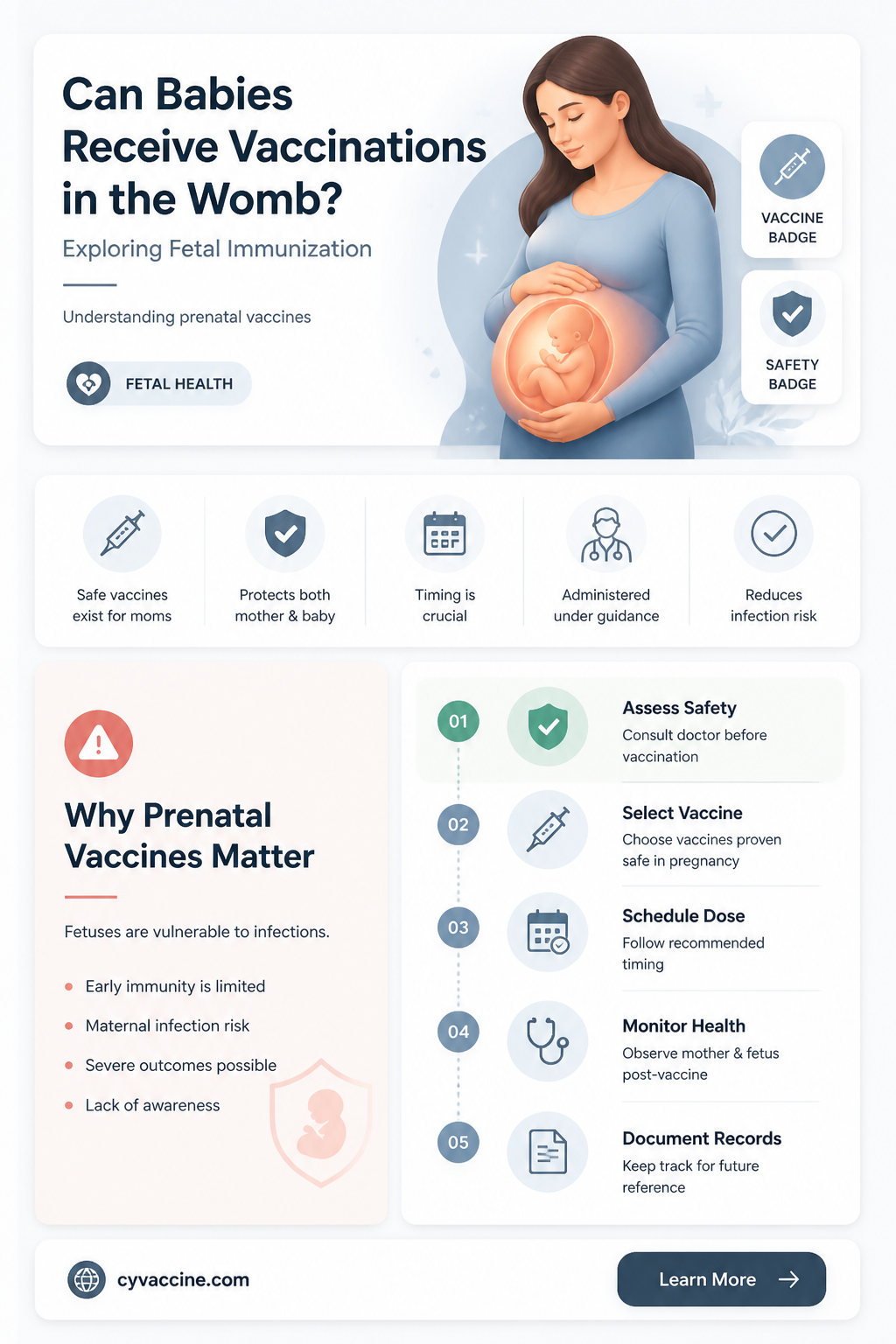 are babies vaccinated in the womb