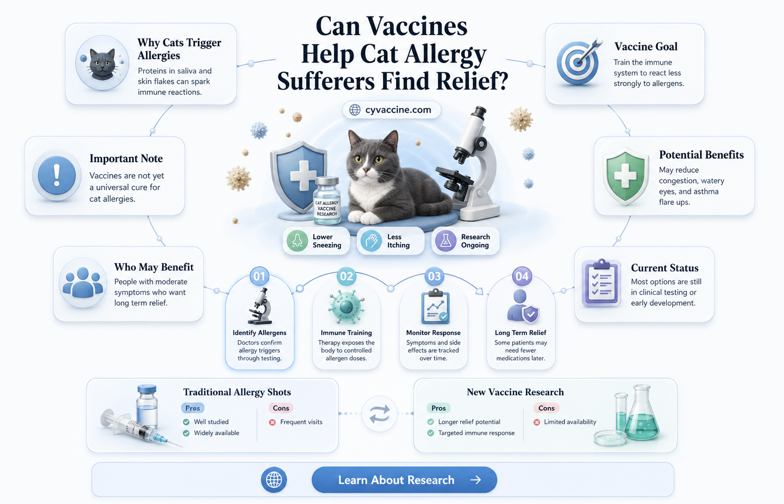 are there vaccines for cat allergies