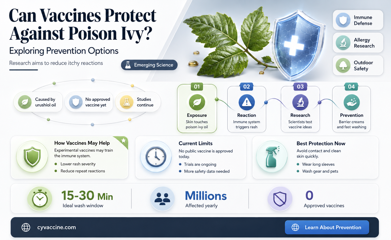 are there vaccines for poison ivy