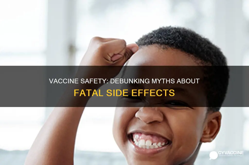 could you die from the vaccine