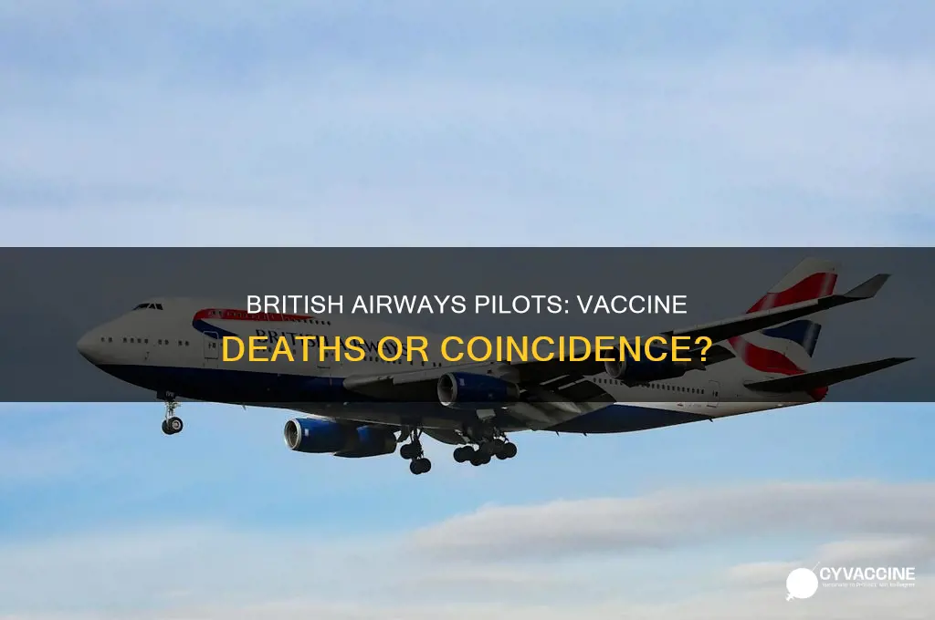 did 4 british airways pilots died of vaccine this week