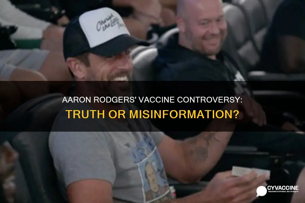 did aaron rodger lie about vaccine