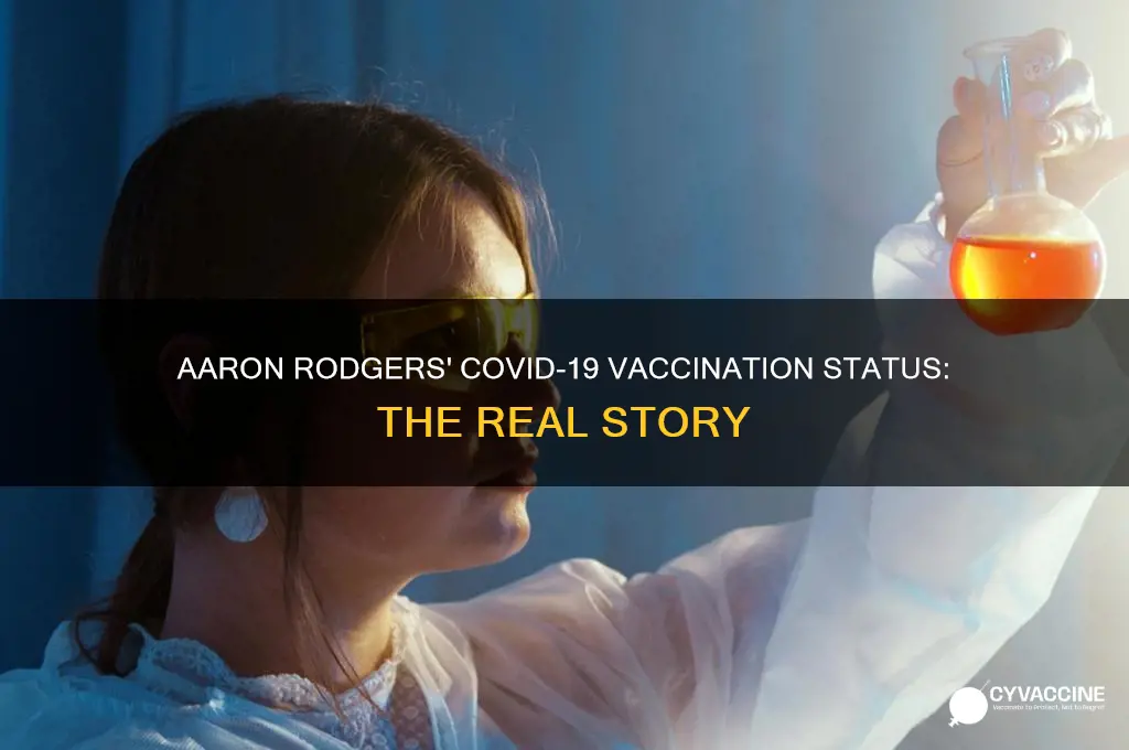 did aaron rodgers ever say he was vaccinated