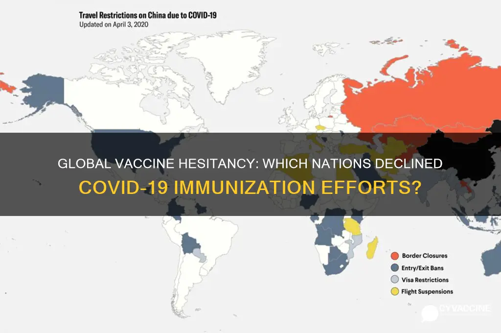 did any country refuse the vaccines