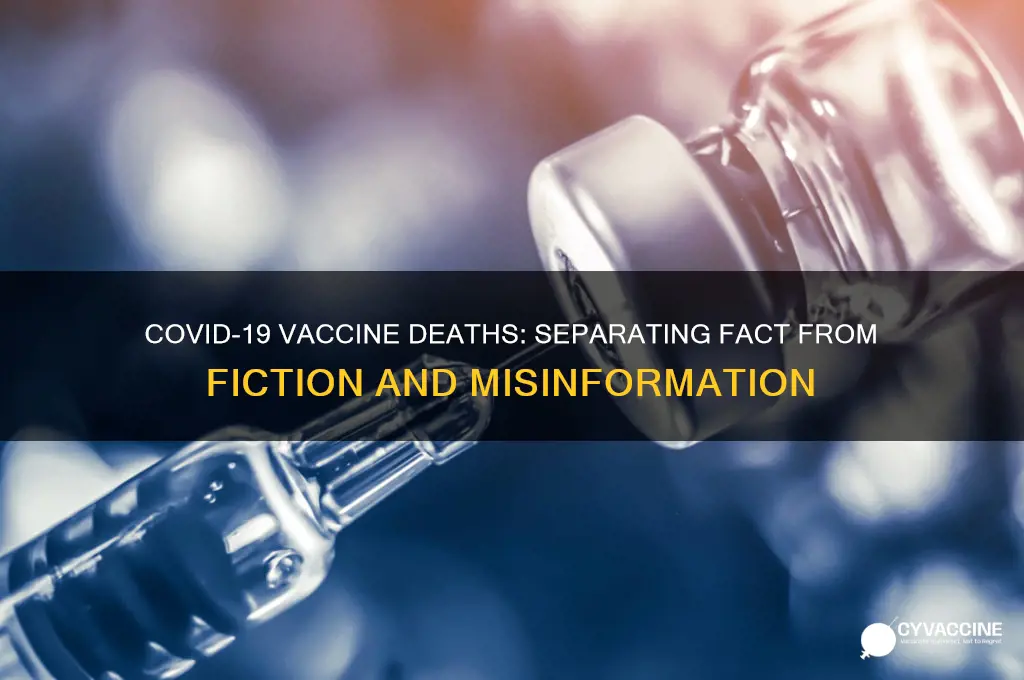 did anyone die from covid19 vaccine