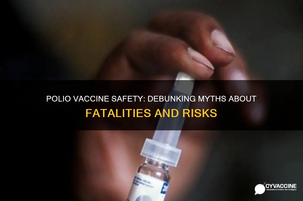 did anyone die from polio vaccine