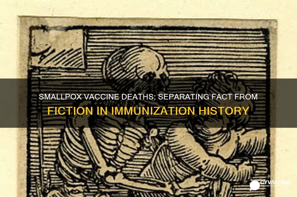 did anyone die from smallpox vaccine