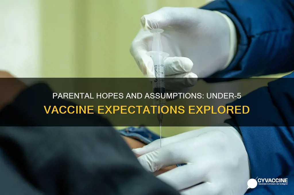 did assumptions parents hope under5 vaccine