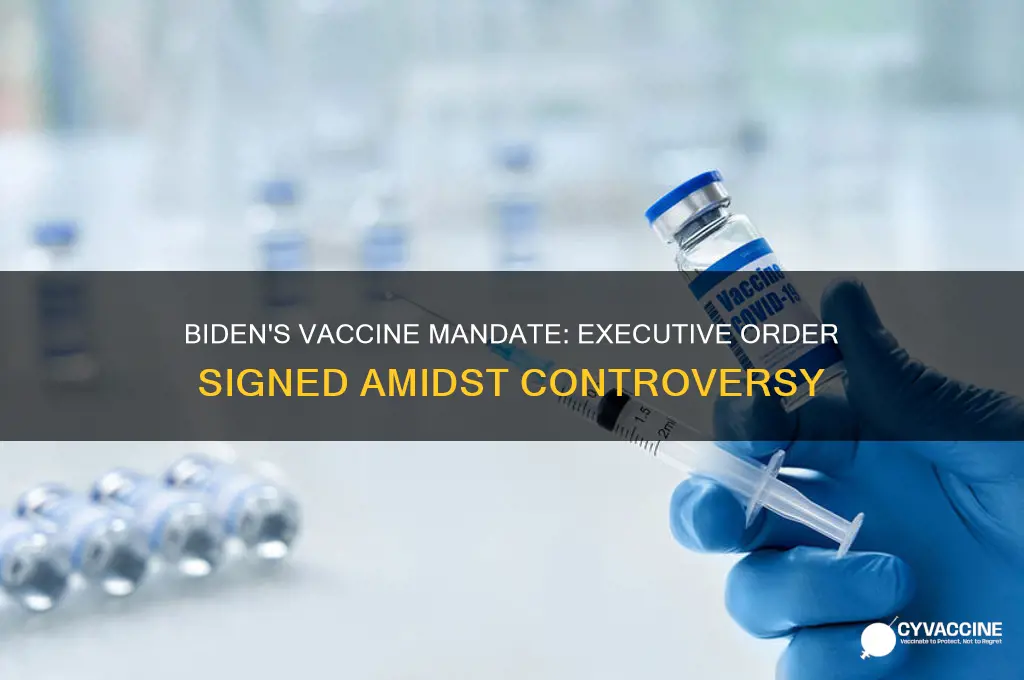 did biden sign vaccine executive order