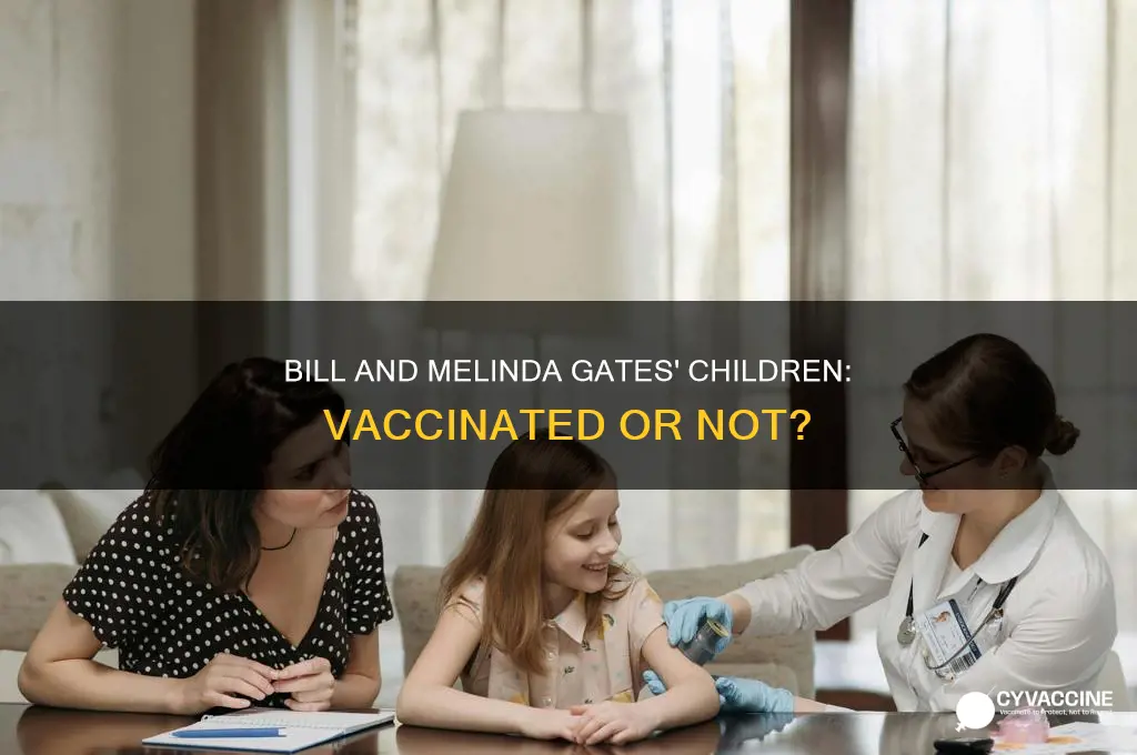 did bill and melinda gates vaccinate their children