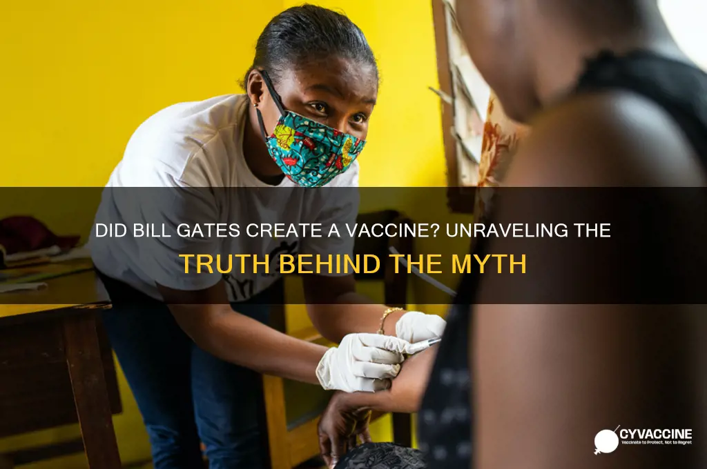 did bill gates create a vaccine