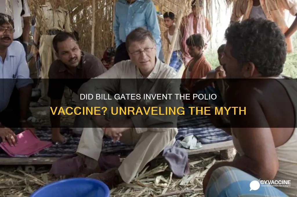 did bill gates invent polio vaccine