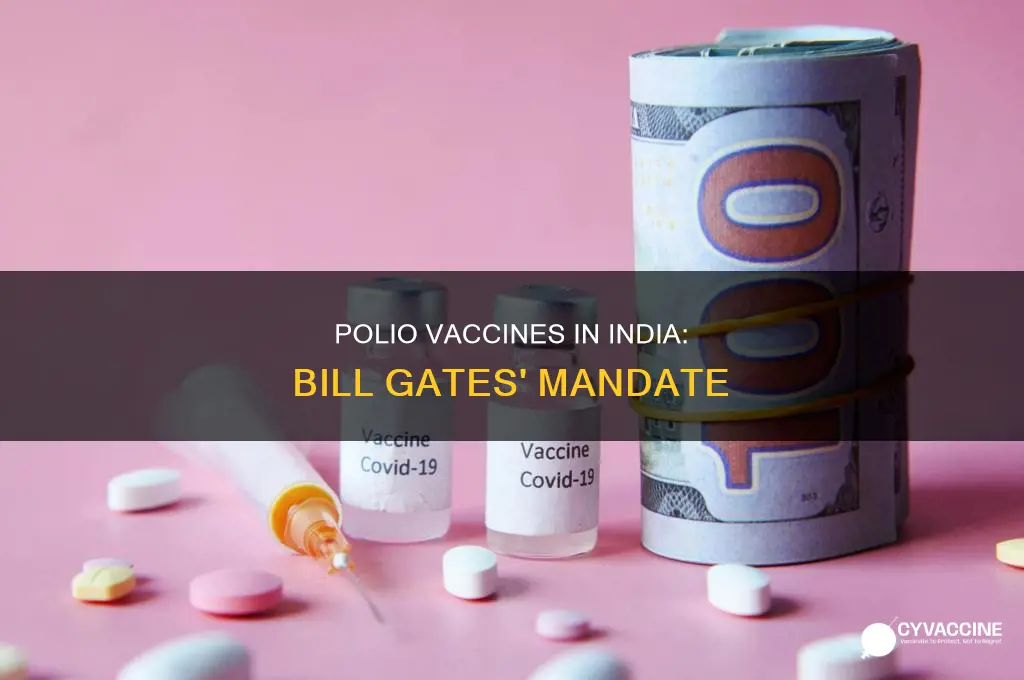 did bill gates mandatory 50 polio vaccines in india