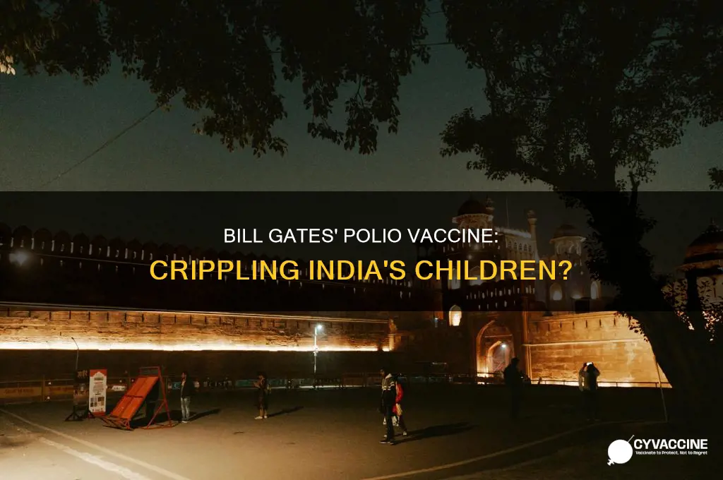 did bill gates polio vaccine cripple children in india
