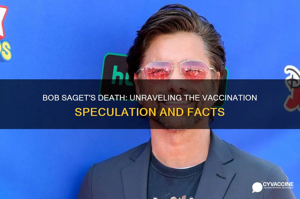 did bob saget die from vaccination