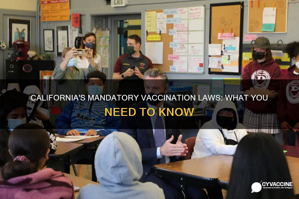 did california pass mandatory vaccination laws