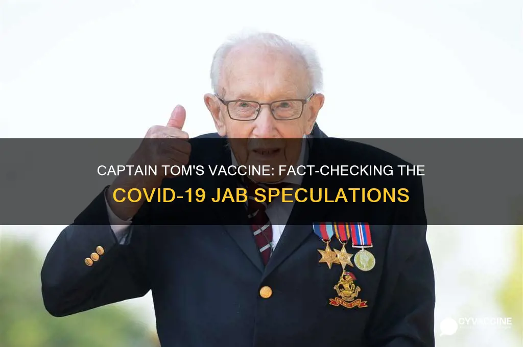 did captain tom have the vaccine