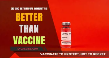 Natural Immunity vs. Vaccine: CDC's Take