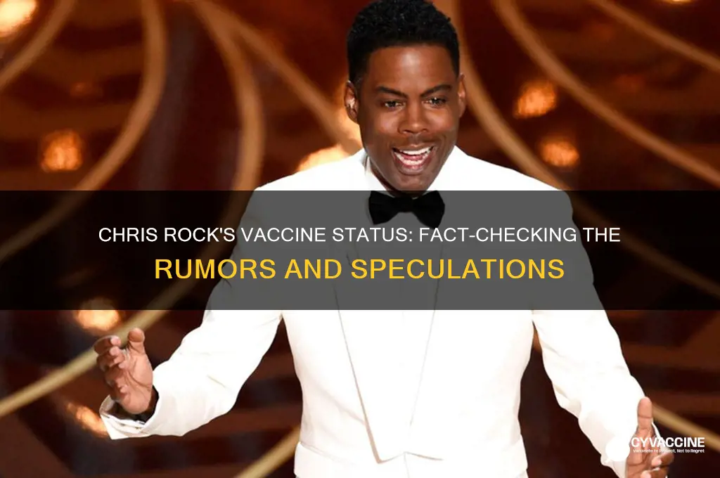 did chris rock have the vaccine