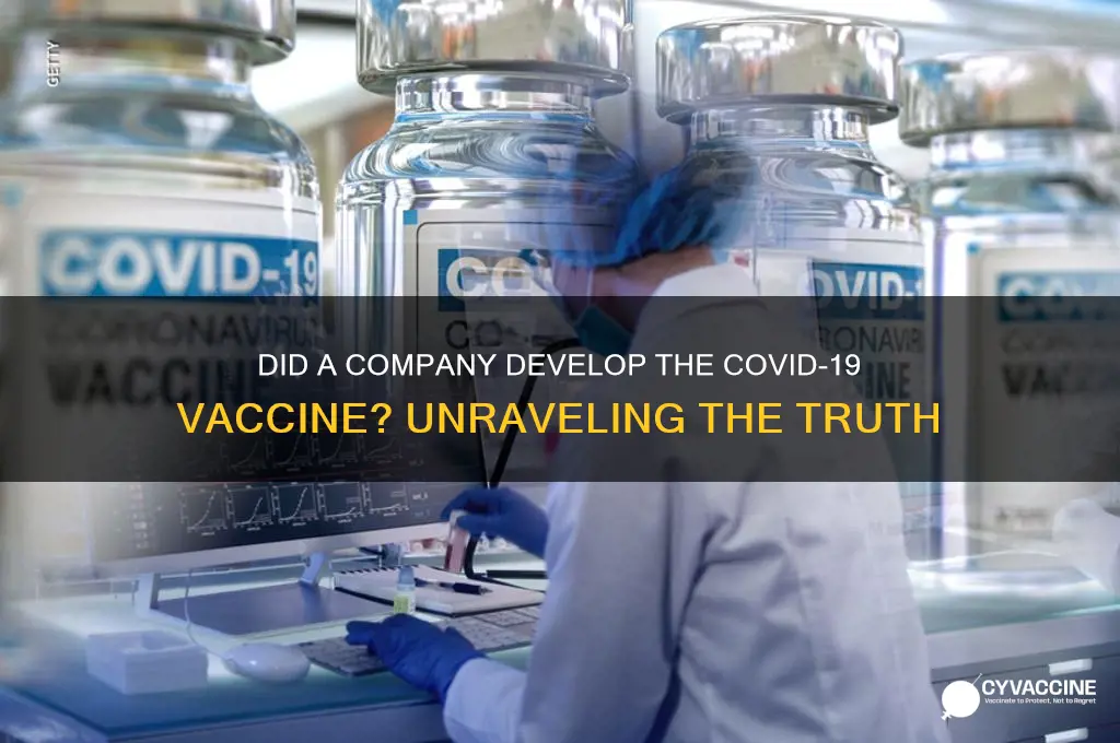 did company create corona virus vaccine