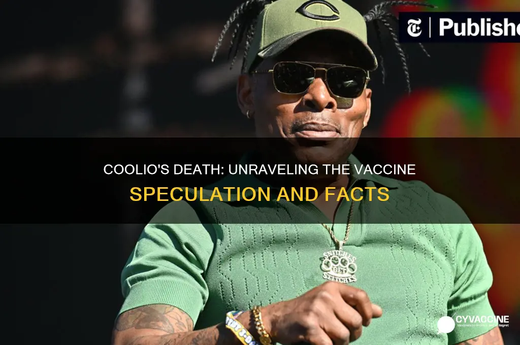 did coolio die from the vaccine