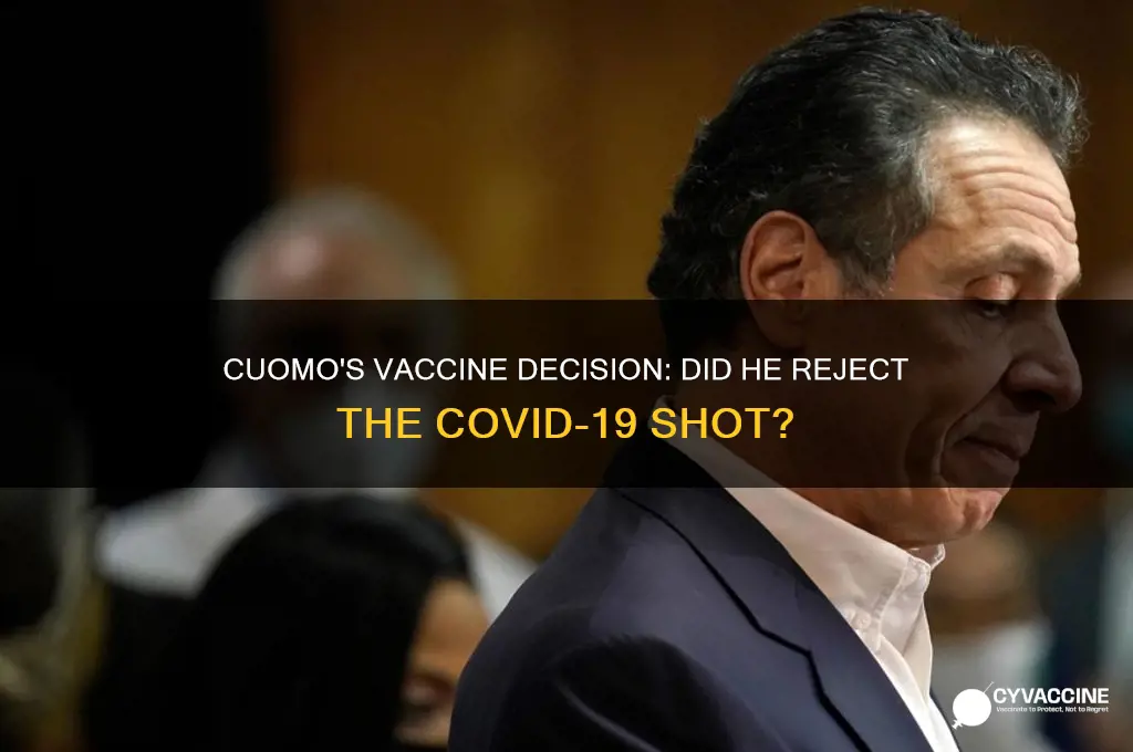 did cuomo say no to vaccine