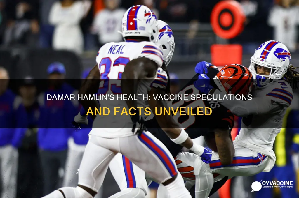 did damar hamlin have a vaccine