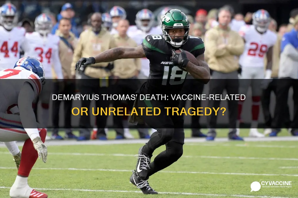 did demaryius thomas die from vaccine