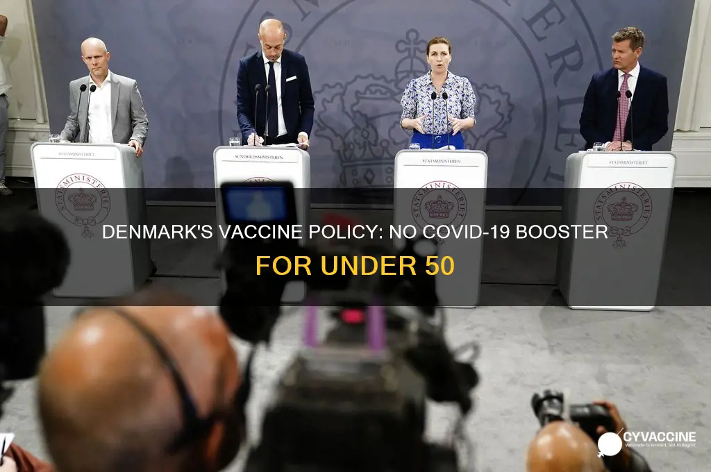 did denmark ban vaccine under 50