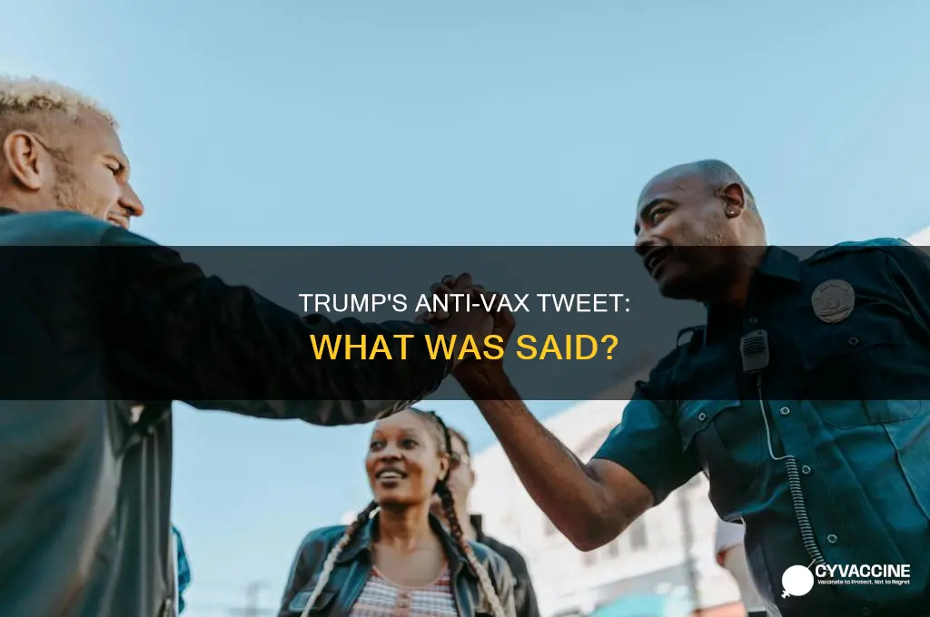 did donald trump post an anti vaccine tweet