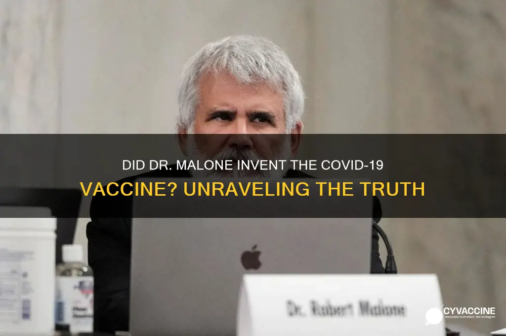 did dr malone create the vaccine