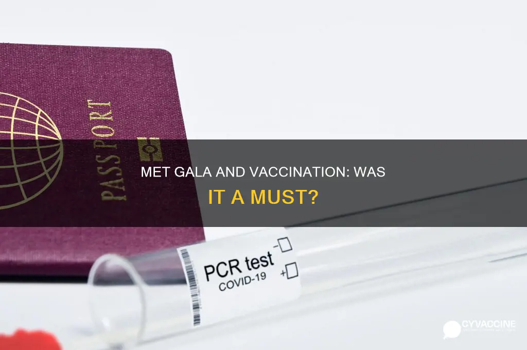 did everyone at the met gala have to be vaccinated