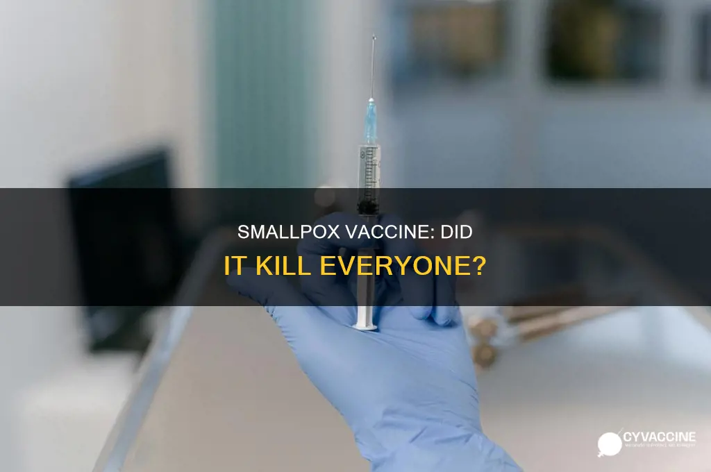 did everyone who took the smallpox vaccine die