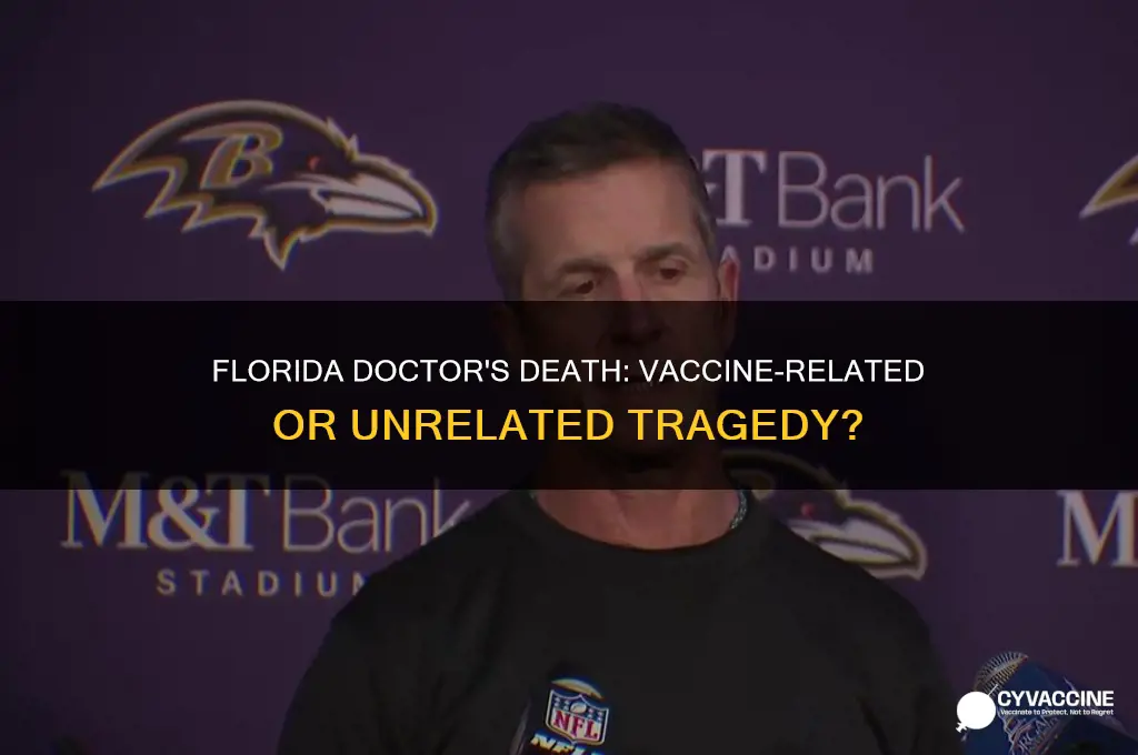 did florida doctor die from vaccine