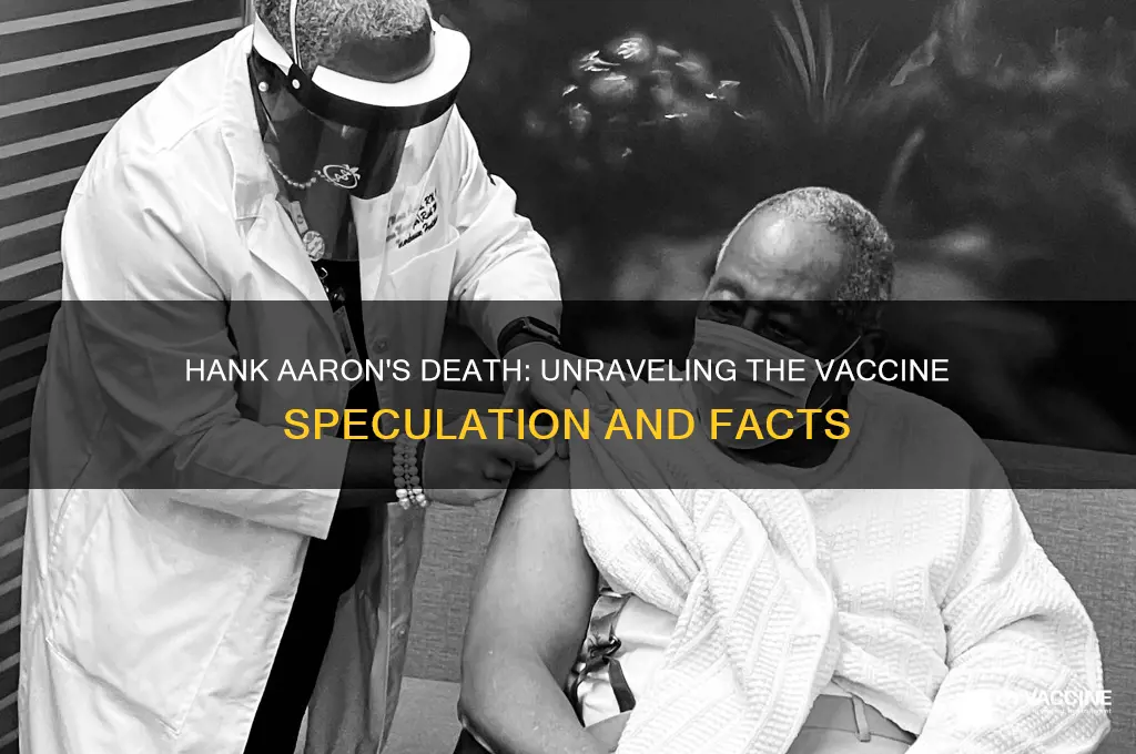 did hank aron die from vaccine