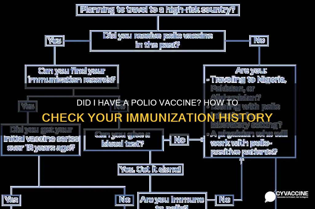 did i have a polio vaccine