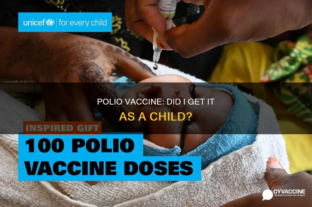 did i have polio vaccine as a child