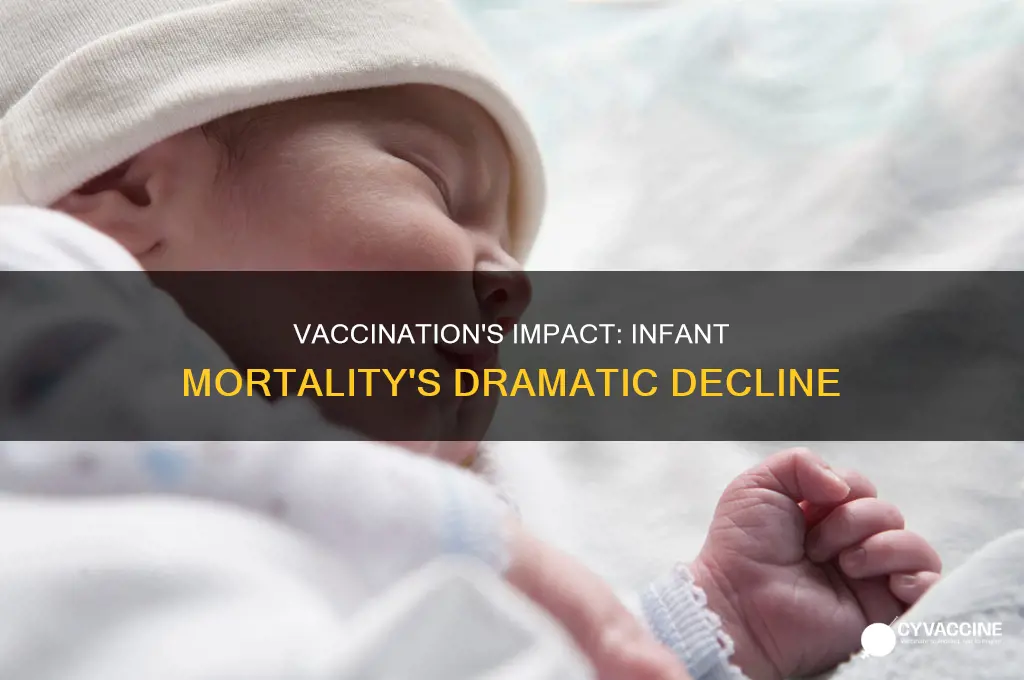 did infant mortality drastically decrease when vaccination started