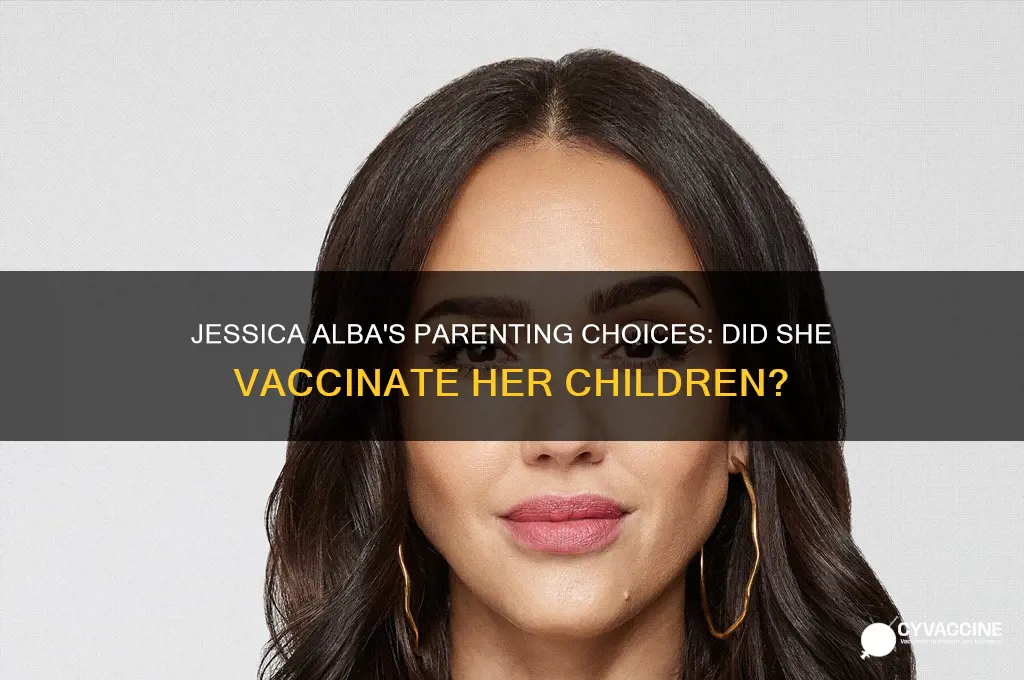 did jessica alba vaccinate her kids