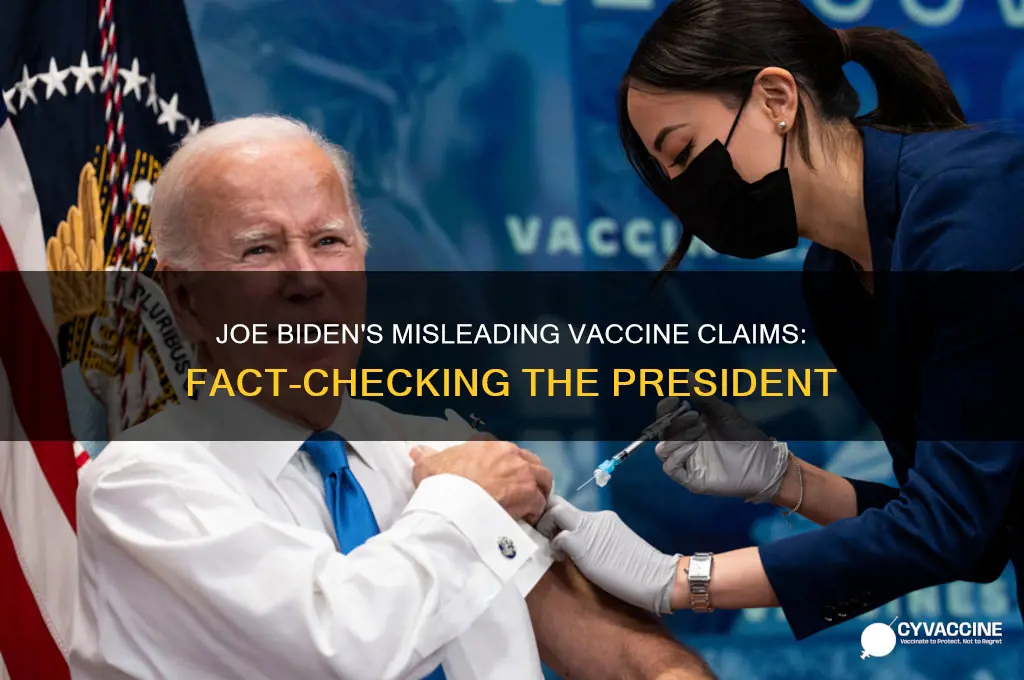 did joe biden say there was no vaccine