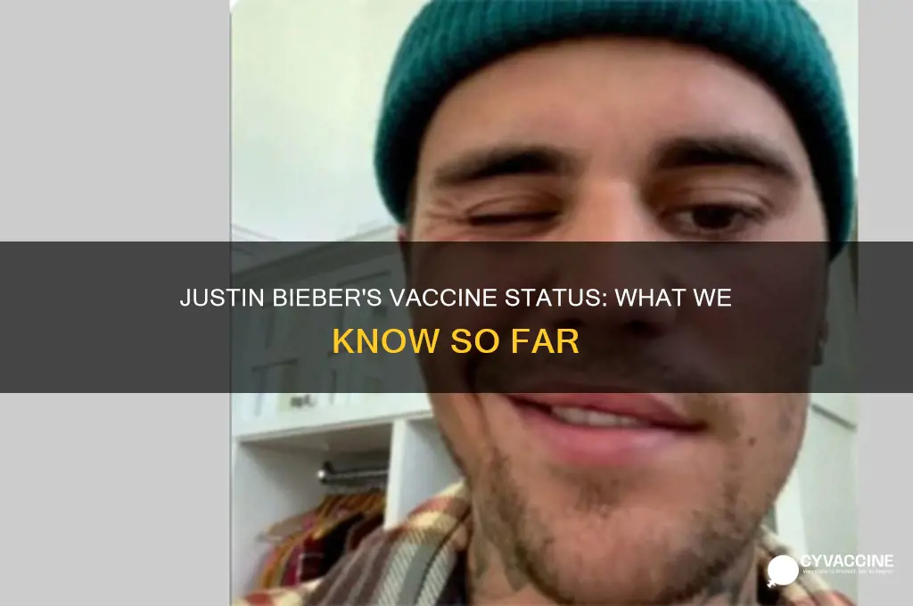 did justin bieber have the vaccine