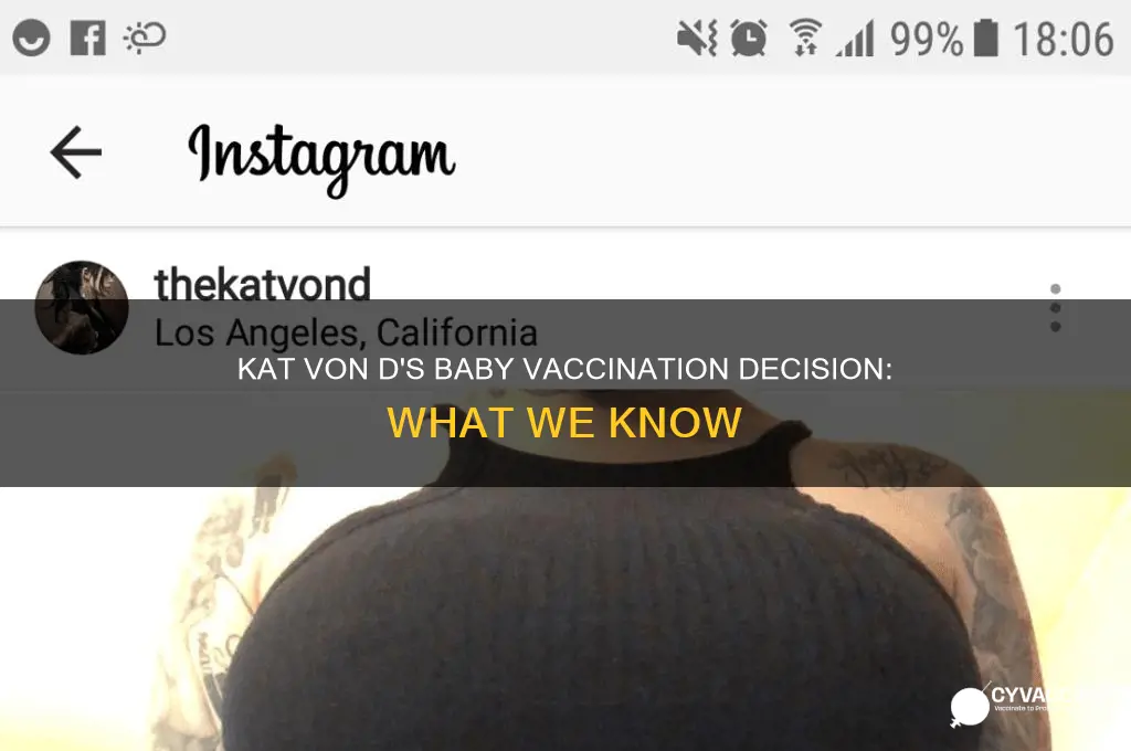 did kat von vaccinate her baby