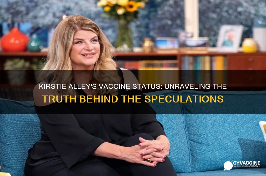 did kirstie alley have the vaccine