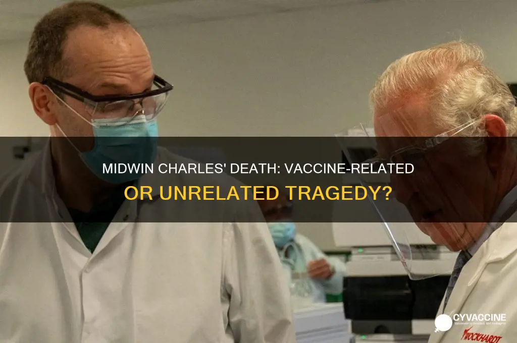 did midwin charles die from vaccine