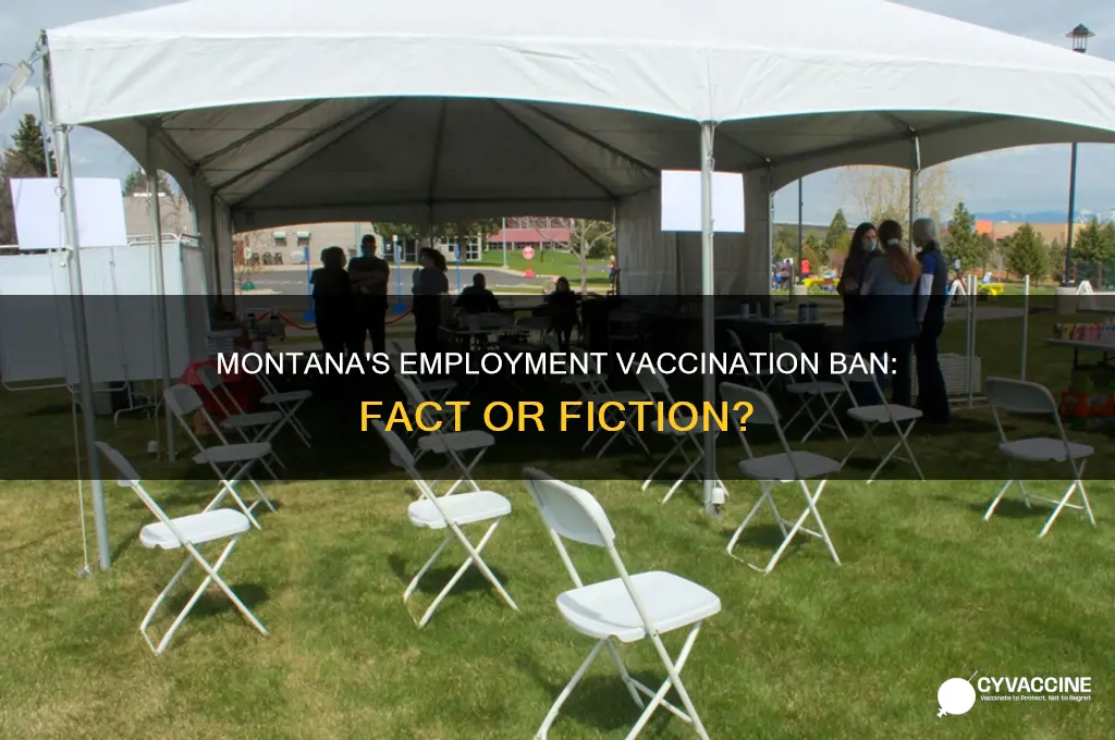 did montana ban vaccination for employment
