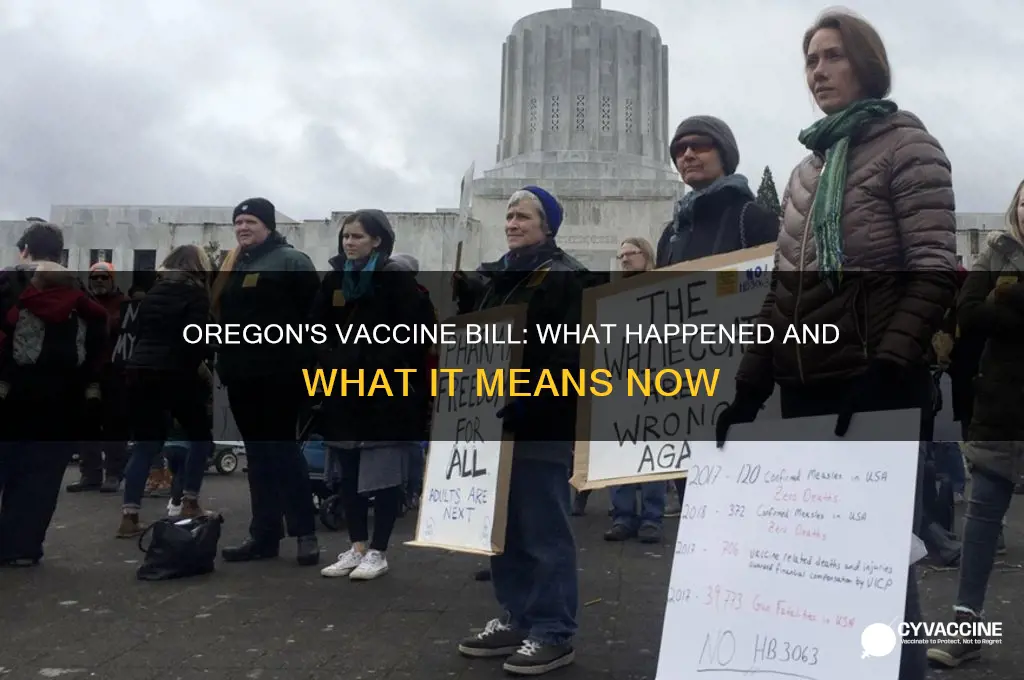 did oregon pass the vaccine bill